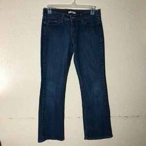 Levis 545 Womens Low Boot Cut Denim Blue Jeans Size 8M (30W×30L)